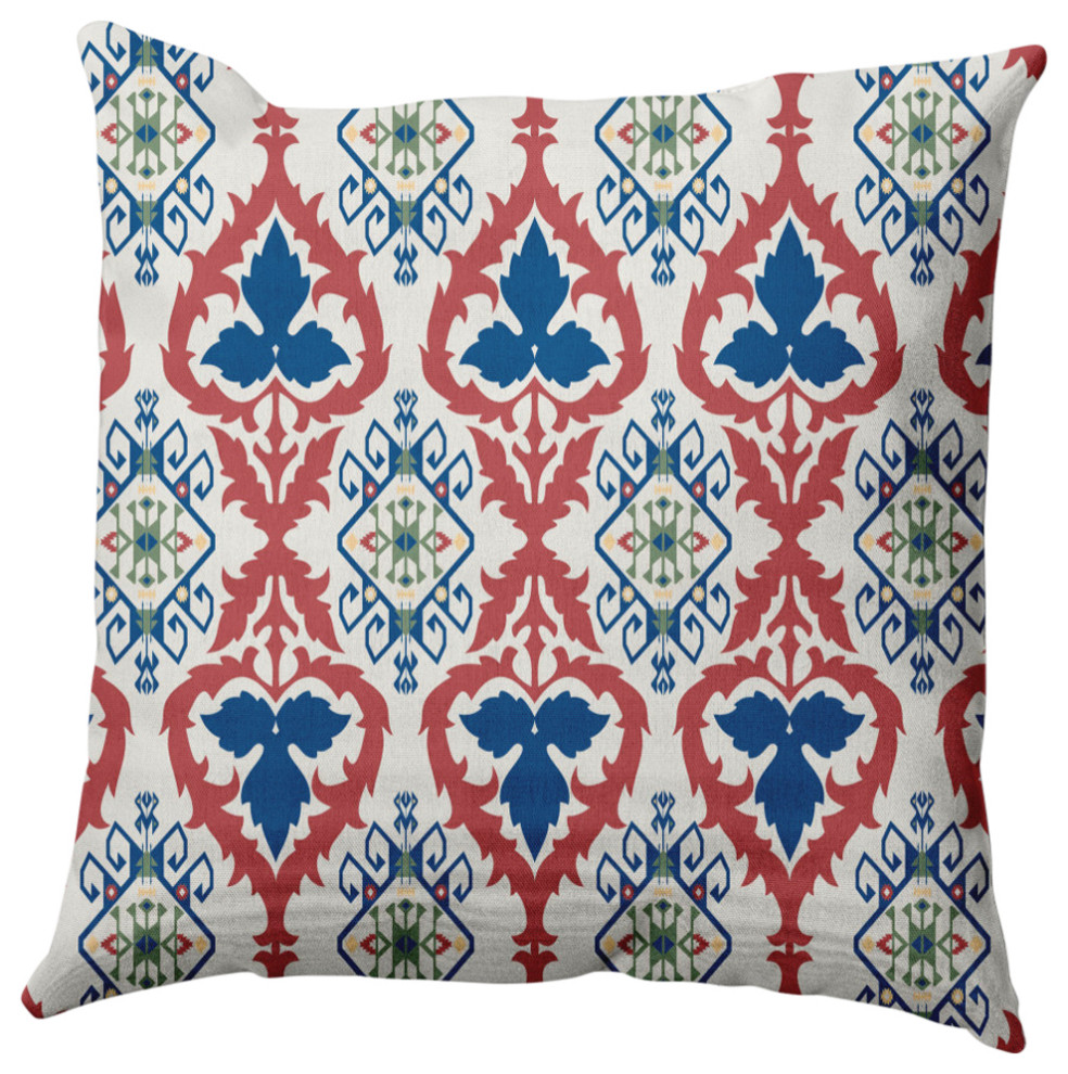 Bombay Decorative Throw Pillow, 20"x20" Southwestern Decorative