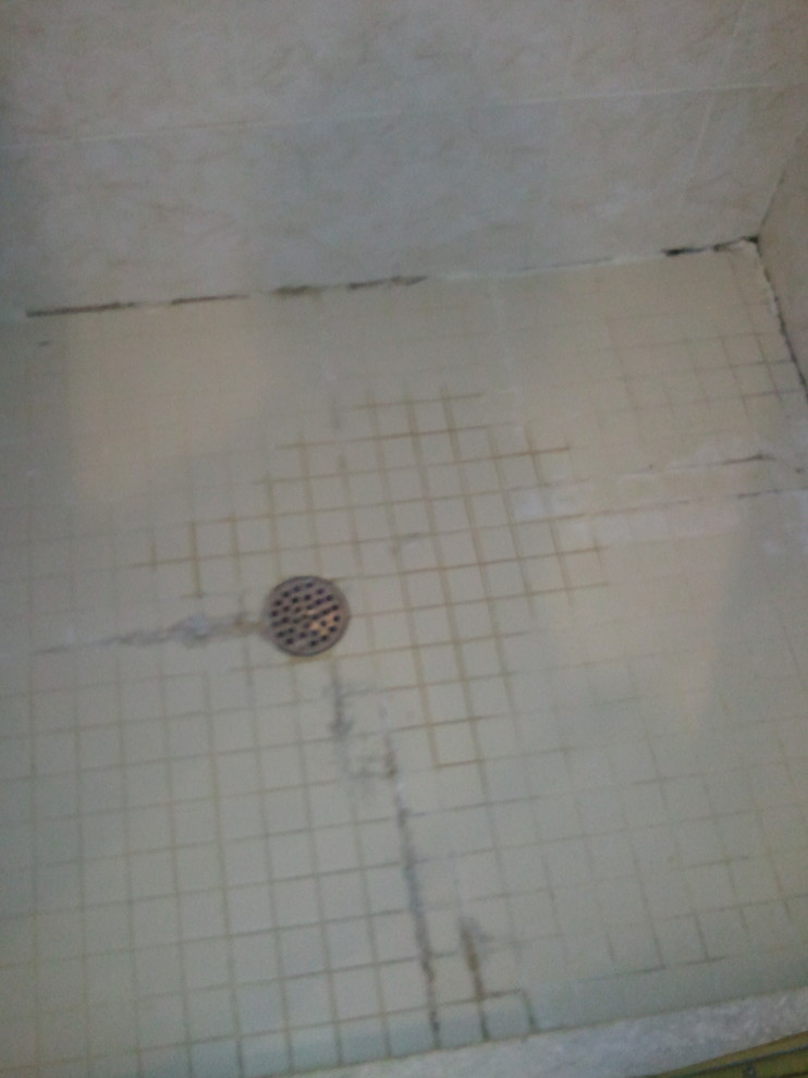Shower Floor Grout & Efflorescence