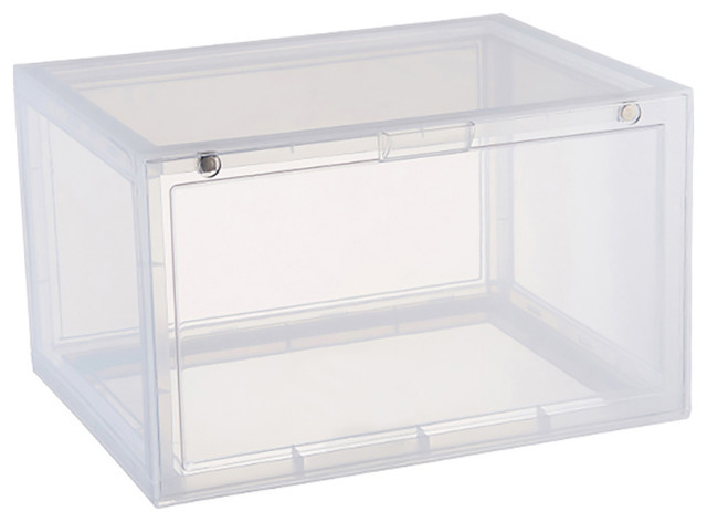 clear shoe display case