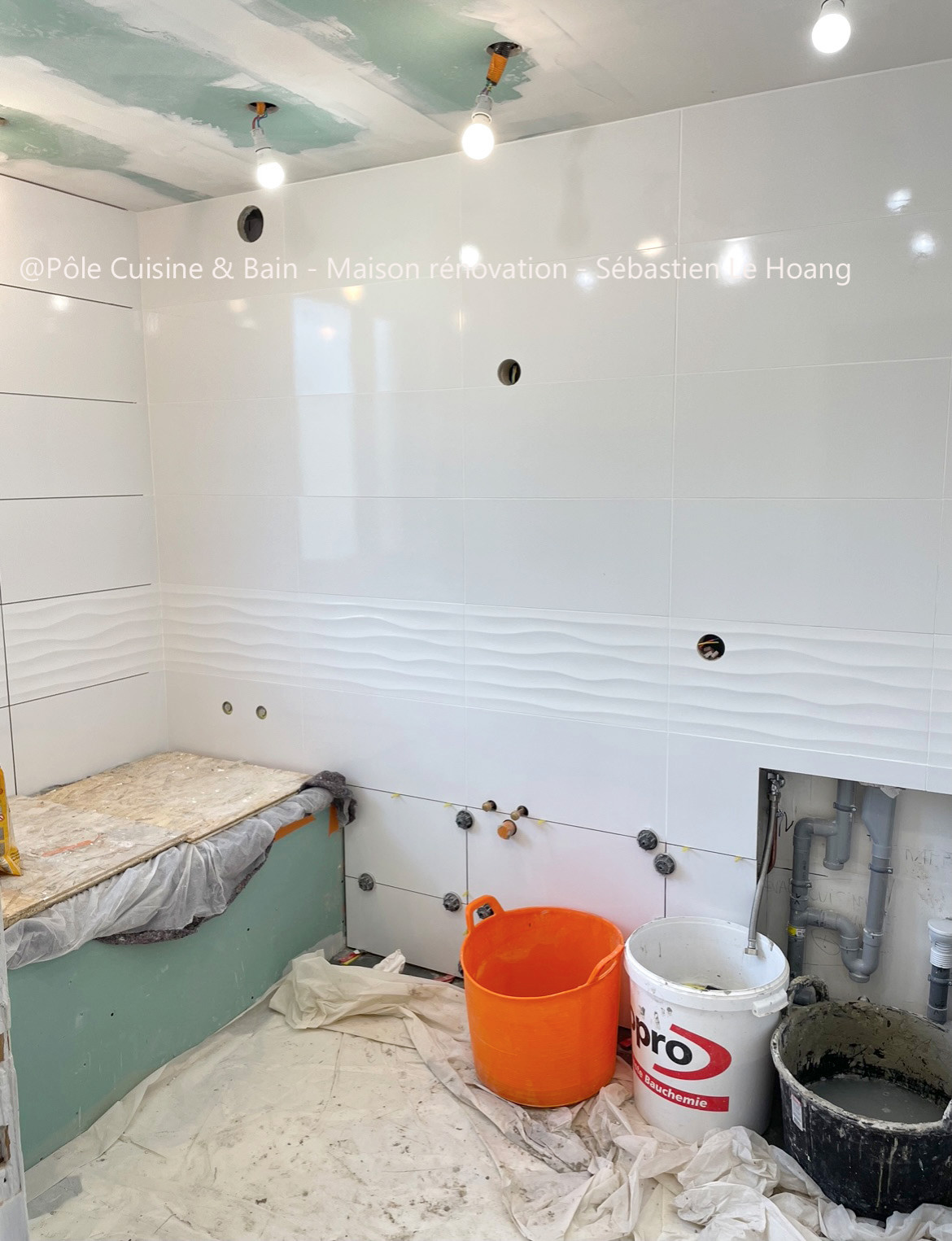 SALLE D'EAU: Rénovation complète de 1960 à 2021