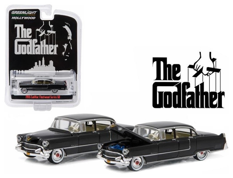 1955 Cadillac Fleetwood Series 60 Special The Godfather 1:64 Diecast Car