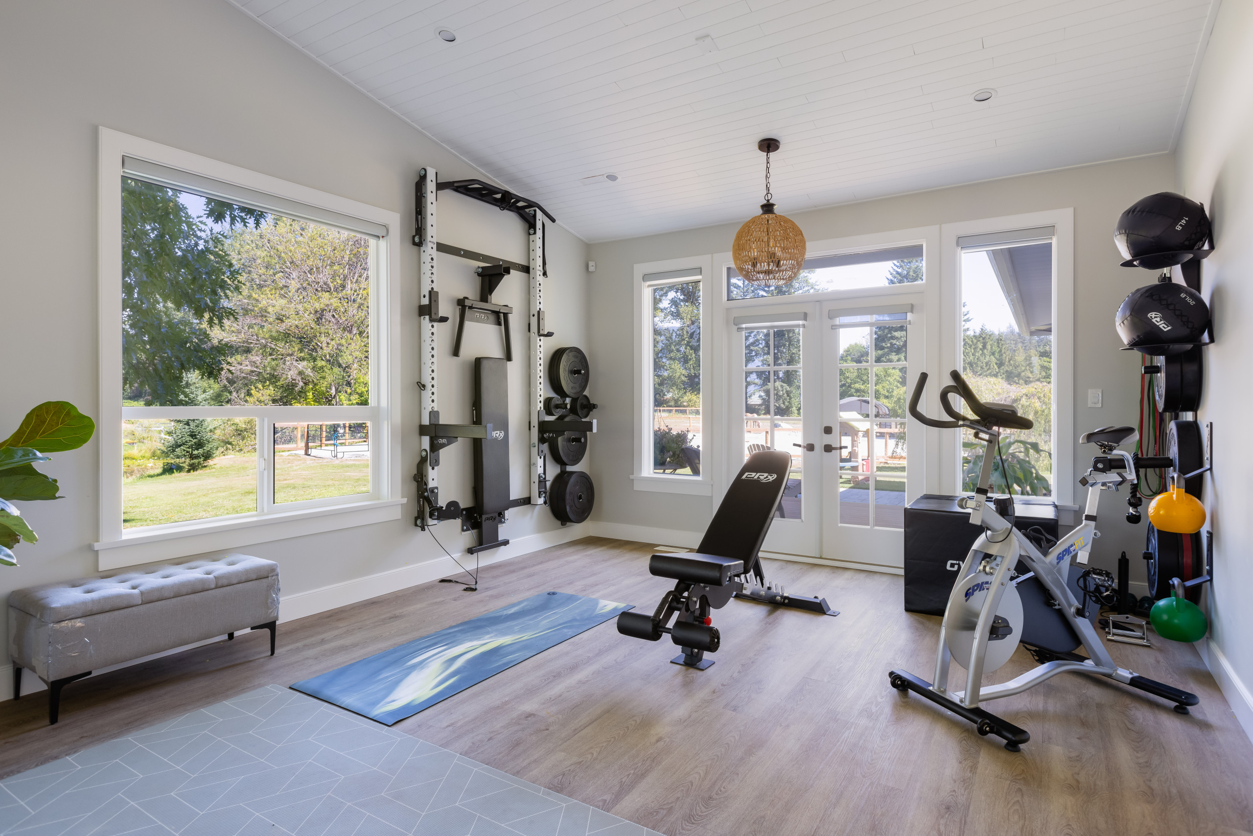 75 All Ceiling Designs Home Gym Ideas You'll Love - March, 2024