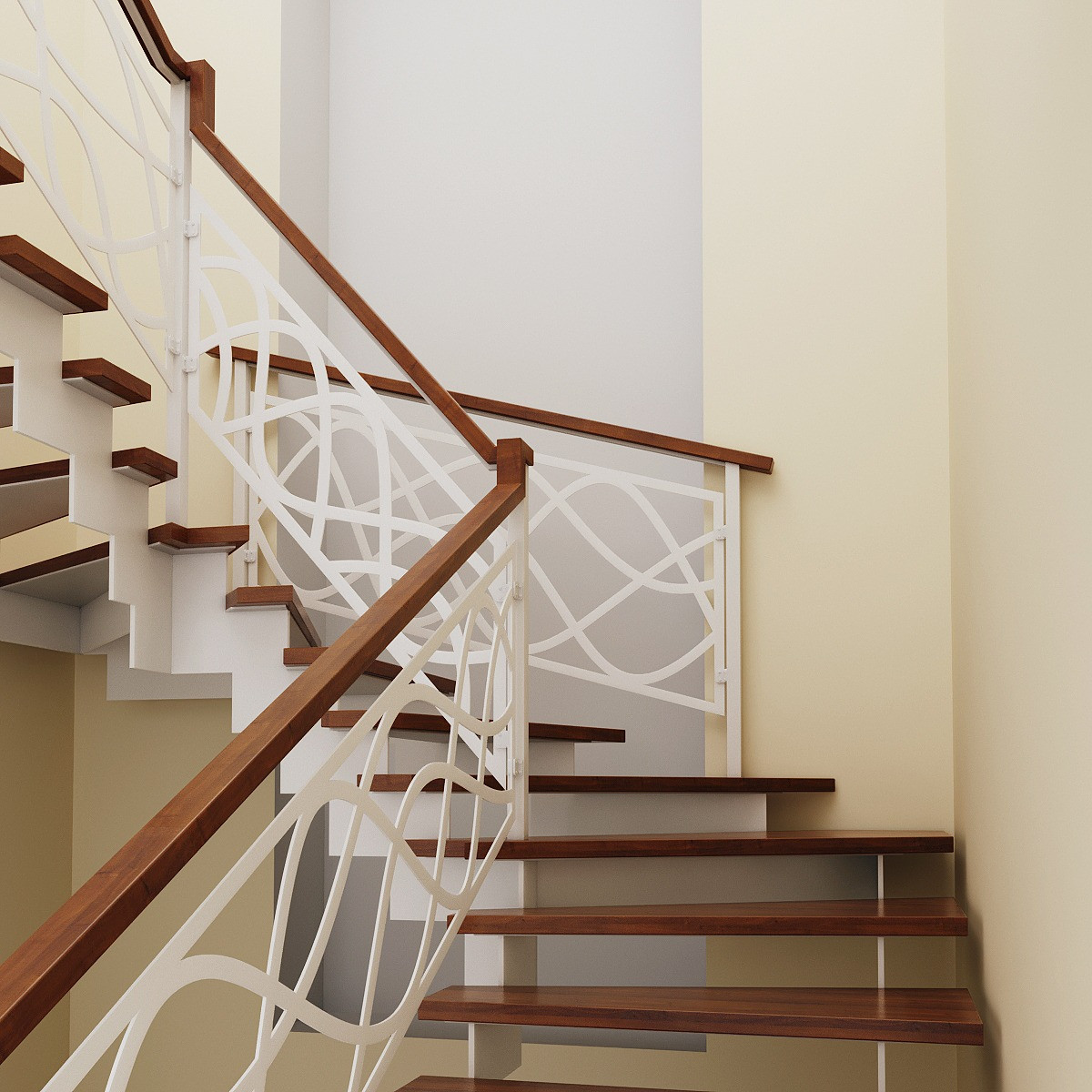 Проект лестницы для согласования с заказчиком.