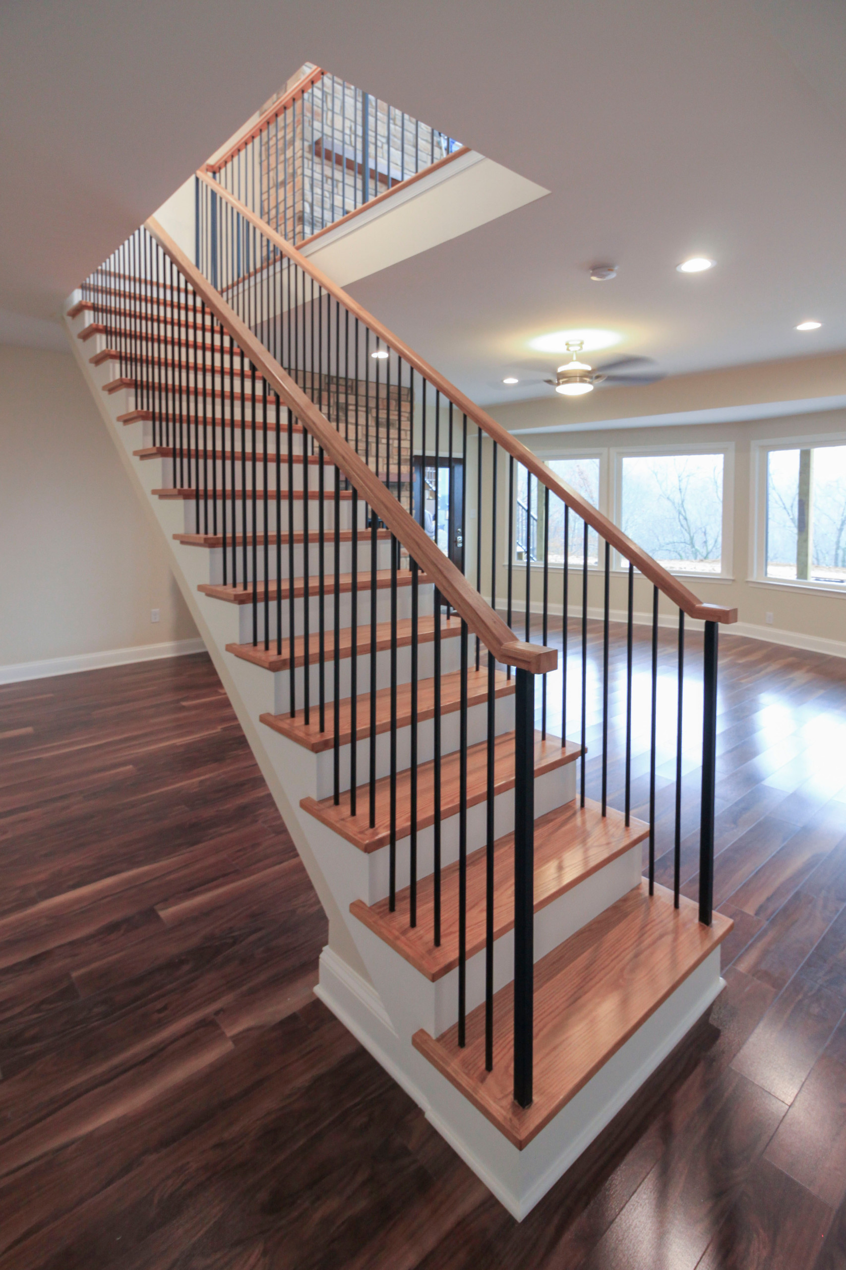 97_Airy Straight-Floating Staircase in Transitional-Mountain Home, Luray, VA 228