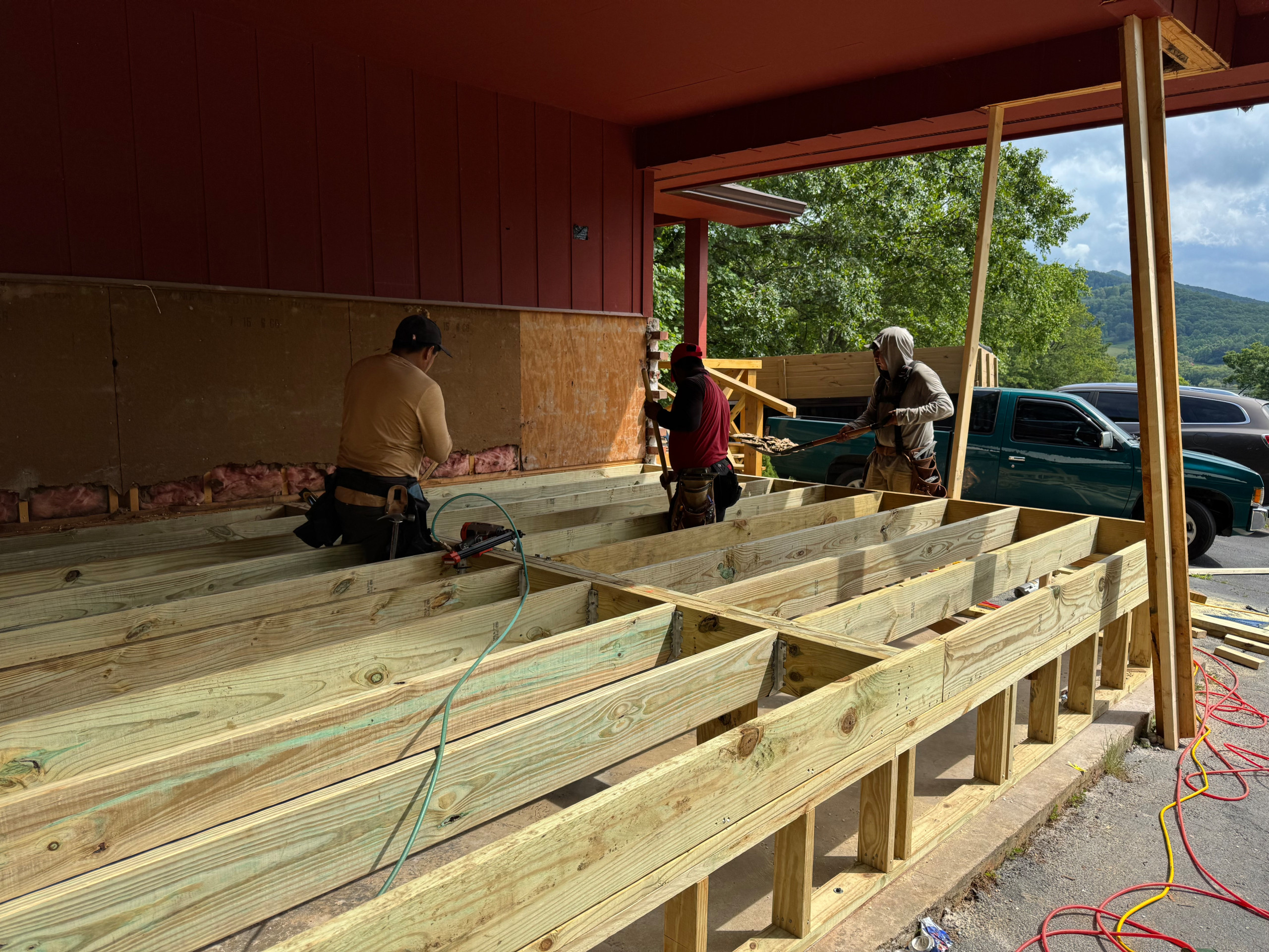 Carport Conversion to Living Space with Masonry and Window Upgrade