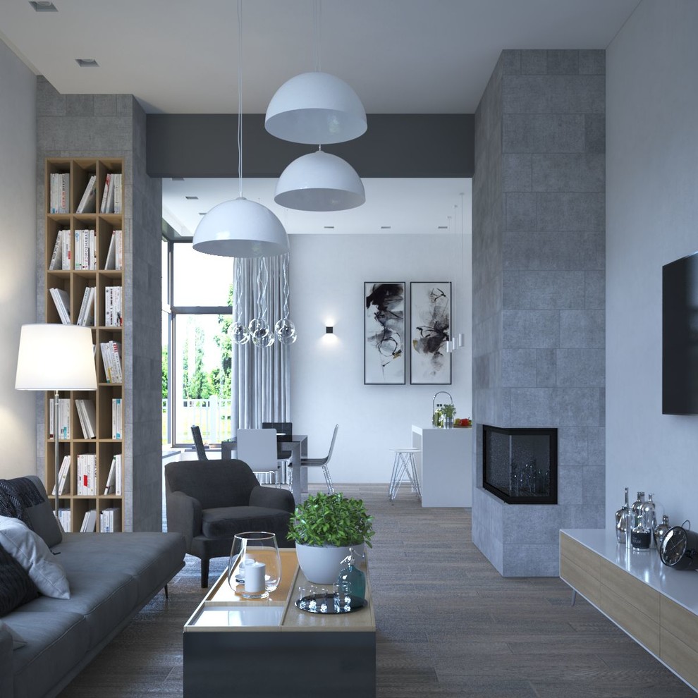 Гостиная в загородном доме