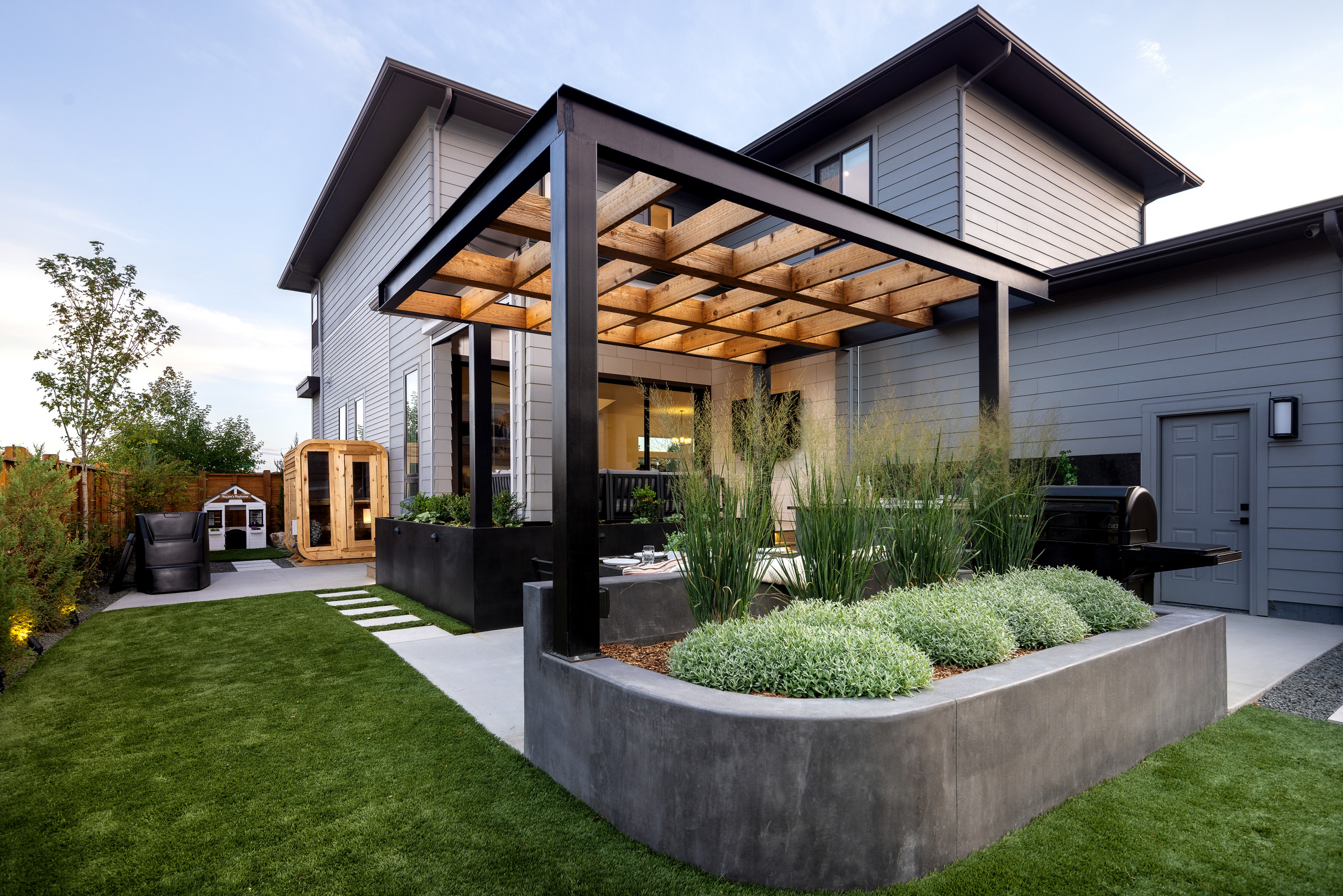 Inspiration for a contemporary home design remodel in Denver