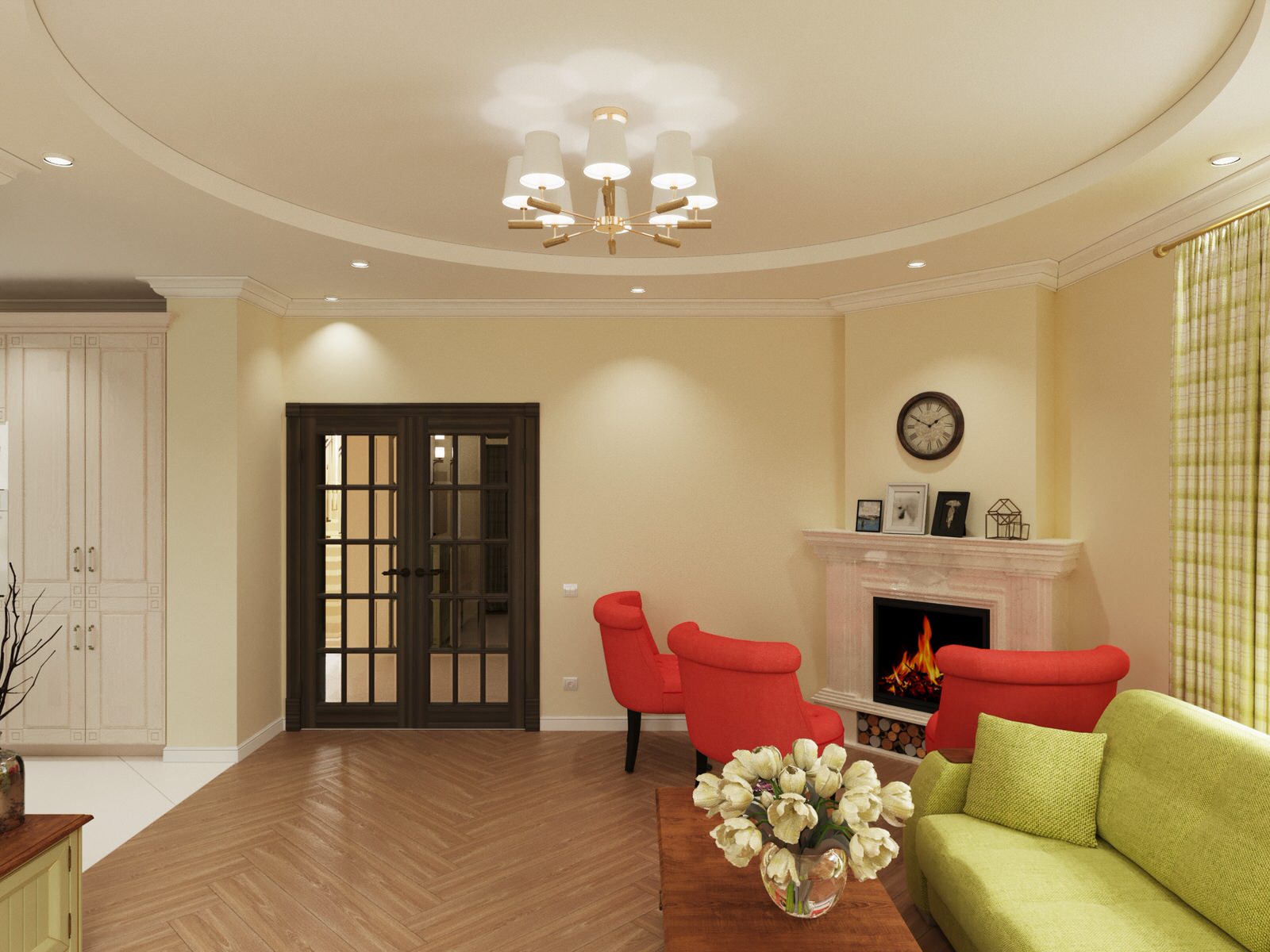 Интерьер жилого дома в классическом стиле