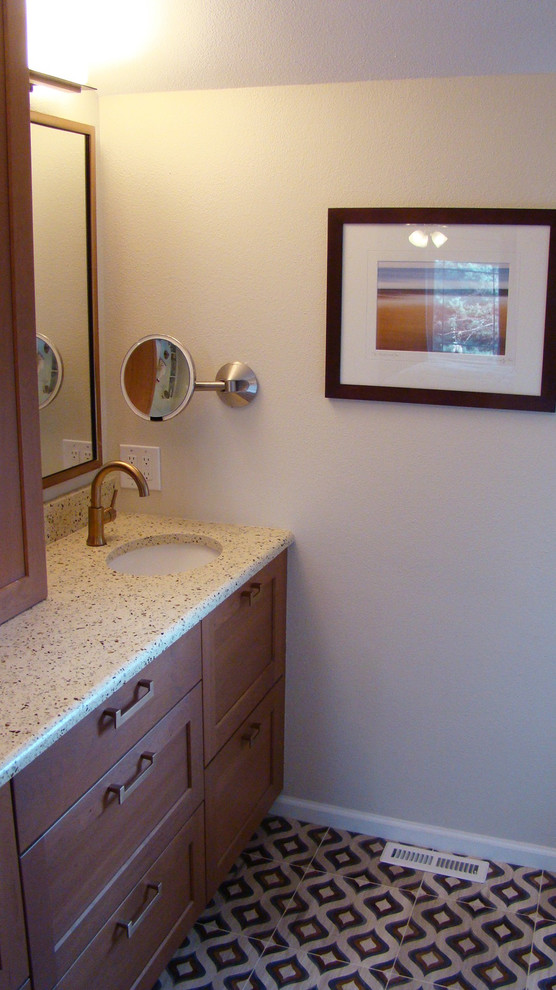Inspiration for a transitional home design remodel in Denver