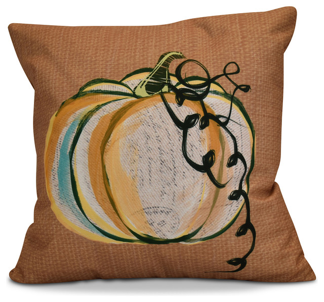 Pumpkin Fest Farmhouse Outdoor Cushions And Pillows by E by Design