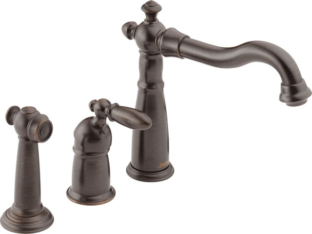 delta victorian bronze 2-handle bathroom sink faucet