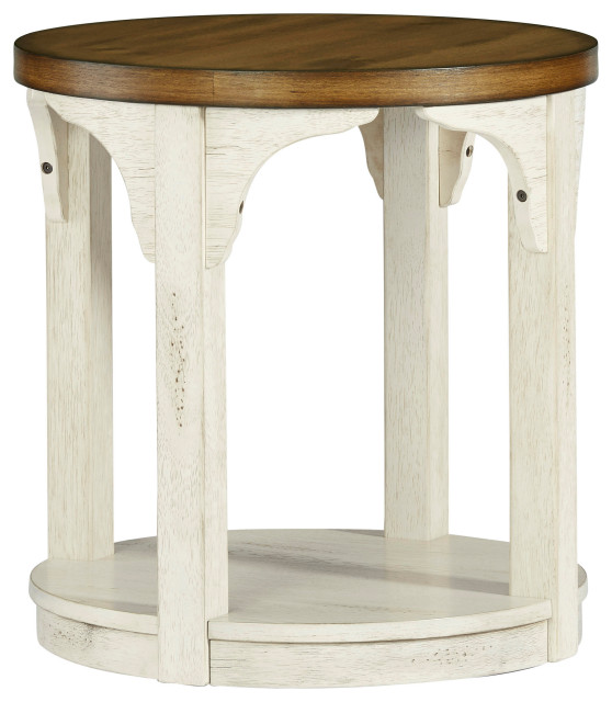 Wellington Place Round End Table French Country Side Tables And End