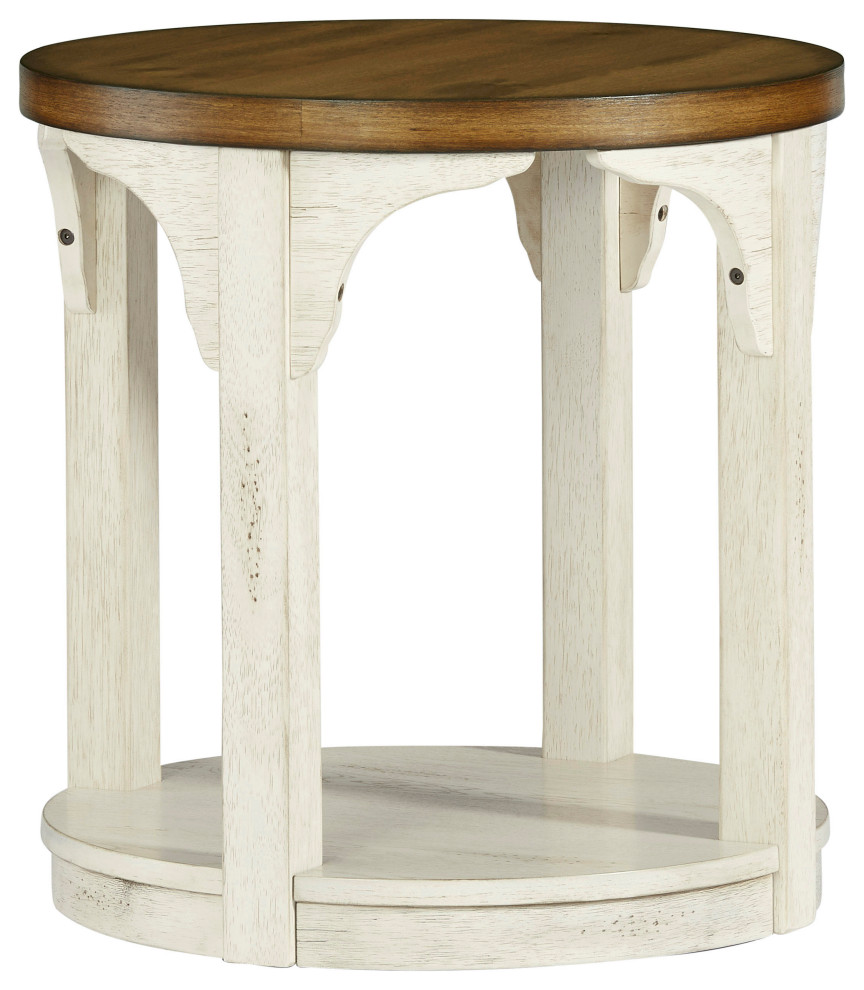 Wellington Place Round End Table French Country Side Tables And End