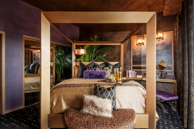 Denver Steampunk Loft eclettico-camera-da-letto