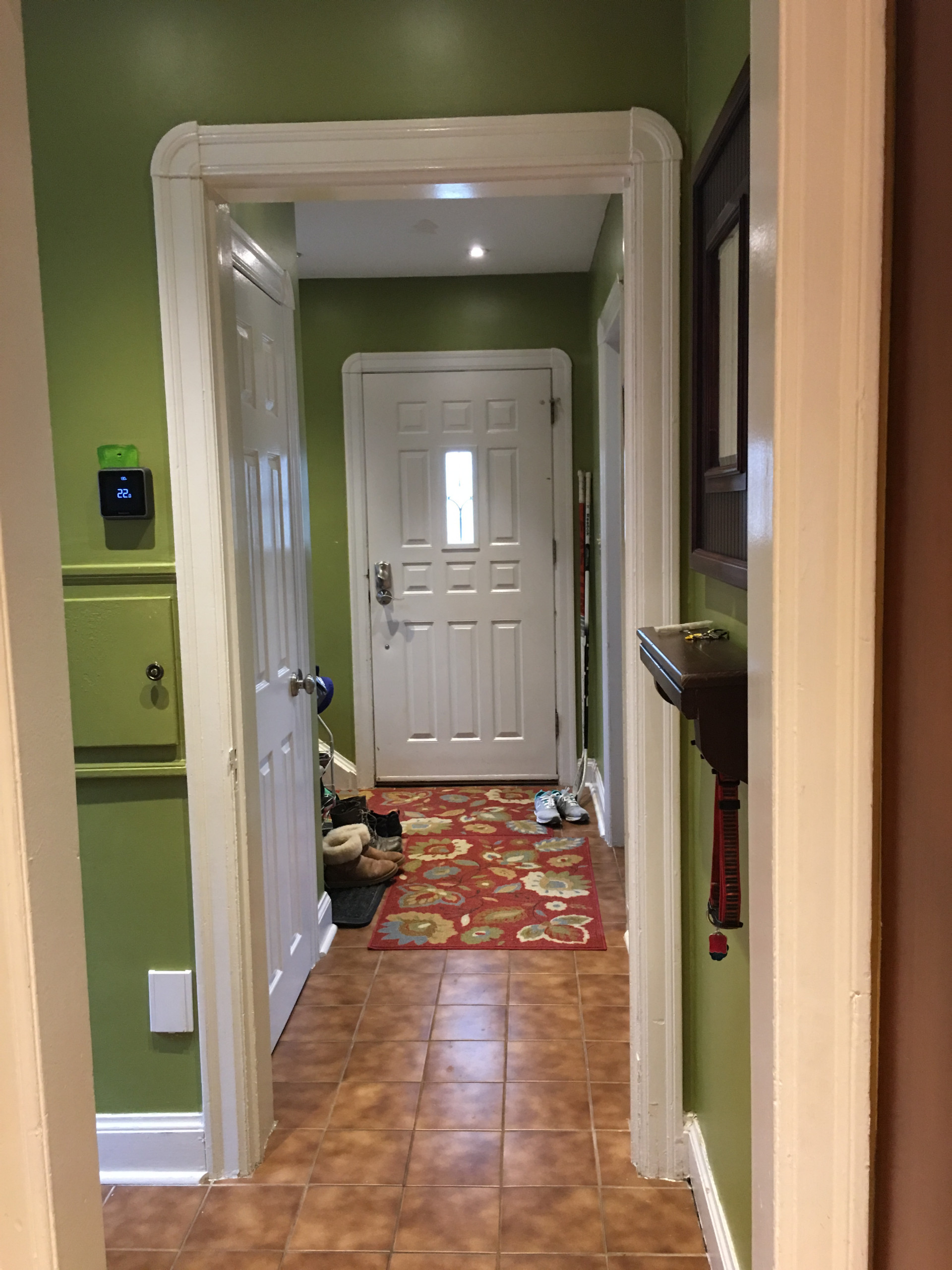 Before crowded foyer