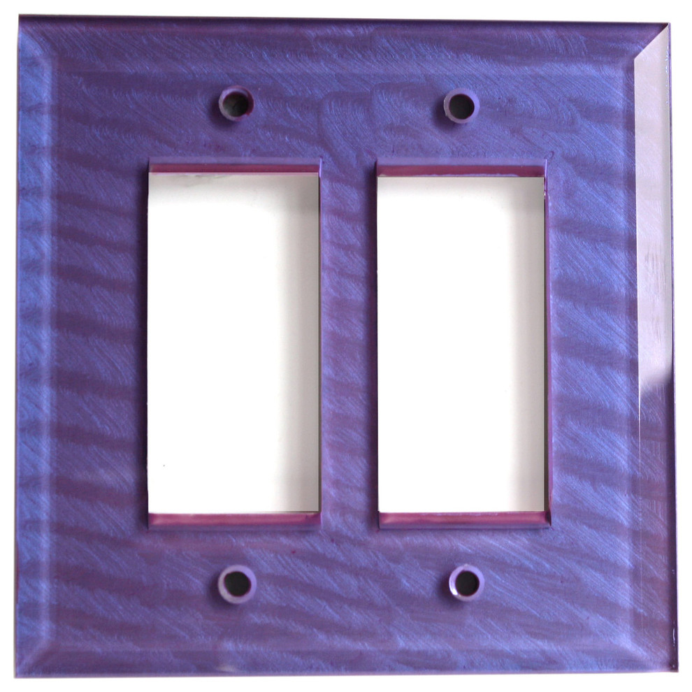 Glass Double Decora Switch Cover Contemporary Switch Plates And Outlet Covers by Susan
