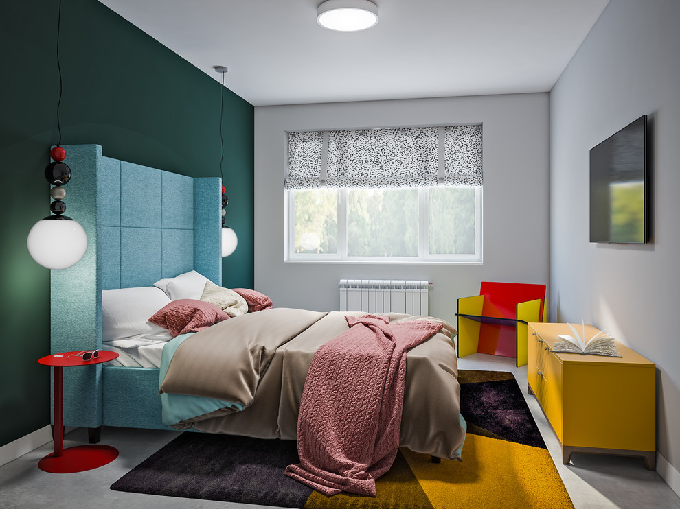 Красочное решение от дизайнера в стиле мемфис.