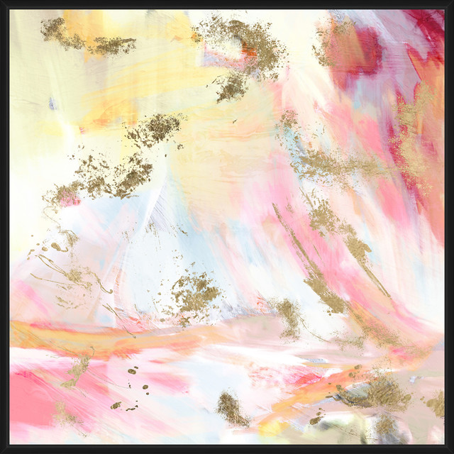 Pastel Mist, Decorative Framed Canvas Wall Art, 41.75"x41.75"