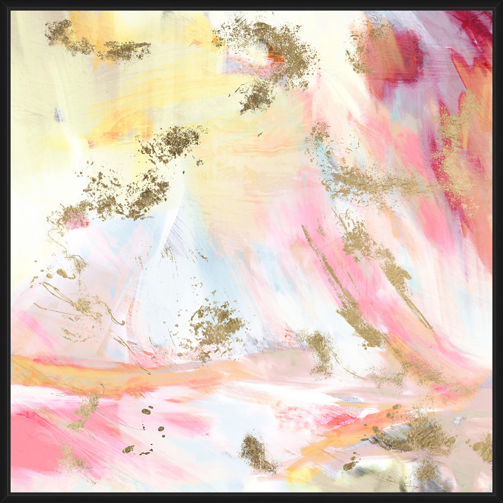 Pastel Mist, Decorative Framed Canvas Wall Art, 41.75"x41.75"