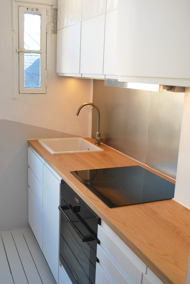 Fresque murale dans la cuisine, Paris.