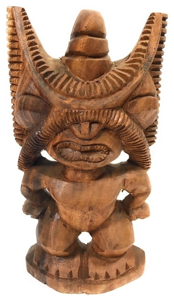 Kane Tiki 12", Made in Hawaii, Hand Carved Signed by Senituli