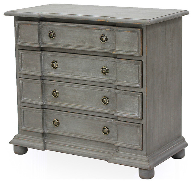 Violette French Provincial Distressed Reclaimed Pine 4 Drawer Dresser Violette French Provincial Distressed Reclaimed Pine 4 Drawer Dresser