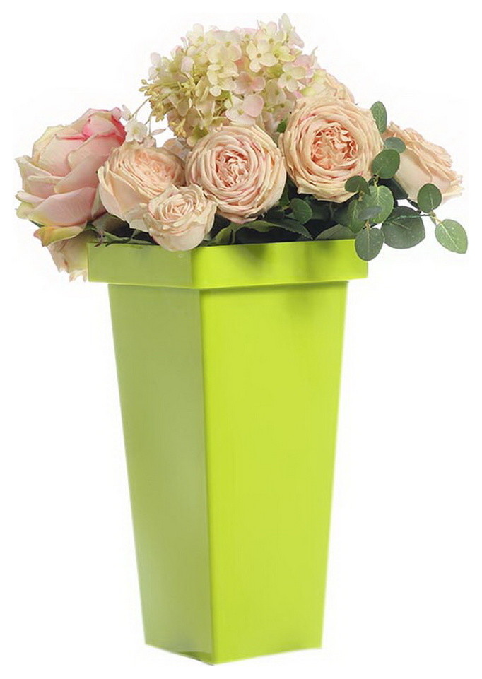 Thick Plastic Flower Bucket Flower Shop Special Long Square Flower