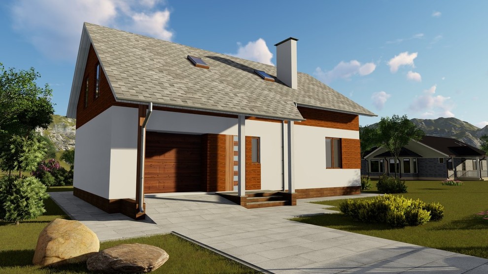 Жилой дом с мансардой