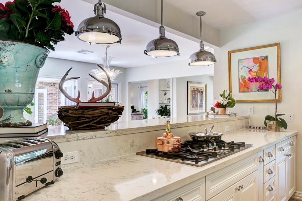 Kitchen - transitional kitchen idea in Houston