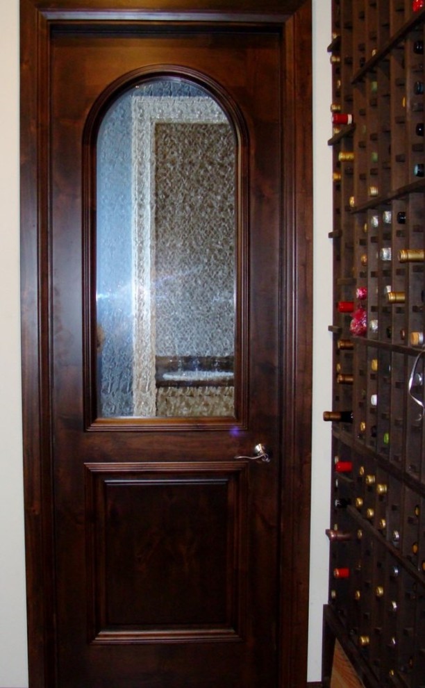 Inspiration for a traditional wine cellar in Orange County.