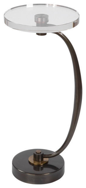 Uttermost Waveney Bronze Drink Table - Contemporary - Side Tables And ...