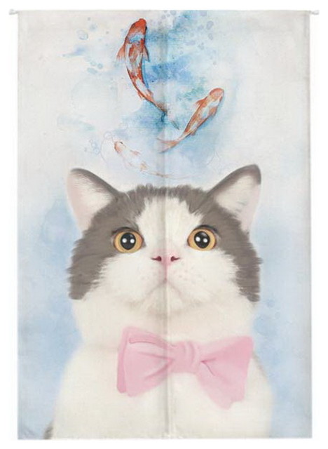 Kitchen Curtains Cotton Curtains Anti Fume Smoke Curtain Partition