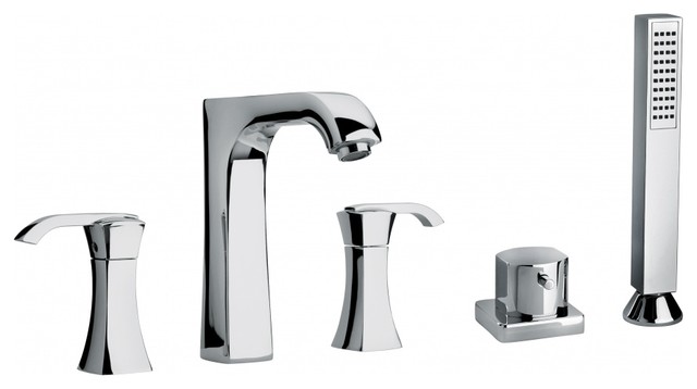 Modern Bathroom Roman Bathtub Faucet Hand Shower Sprayer