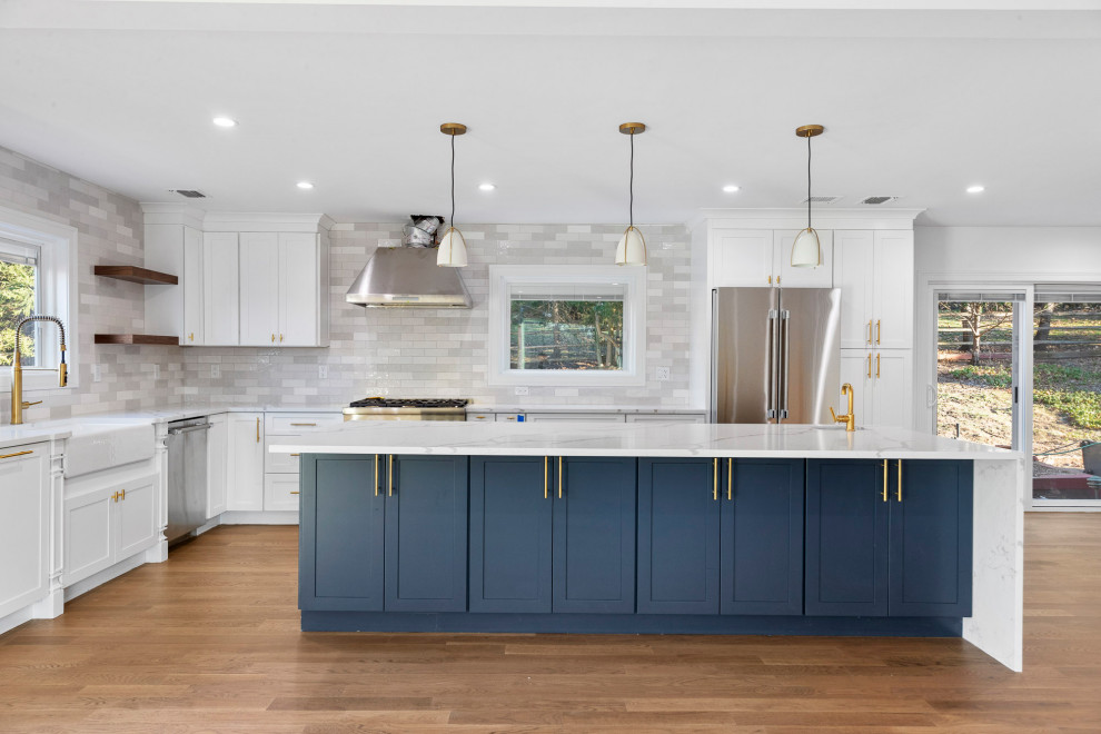 Two-Tone Kitchen | Gut Remodel Haworth NJ
