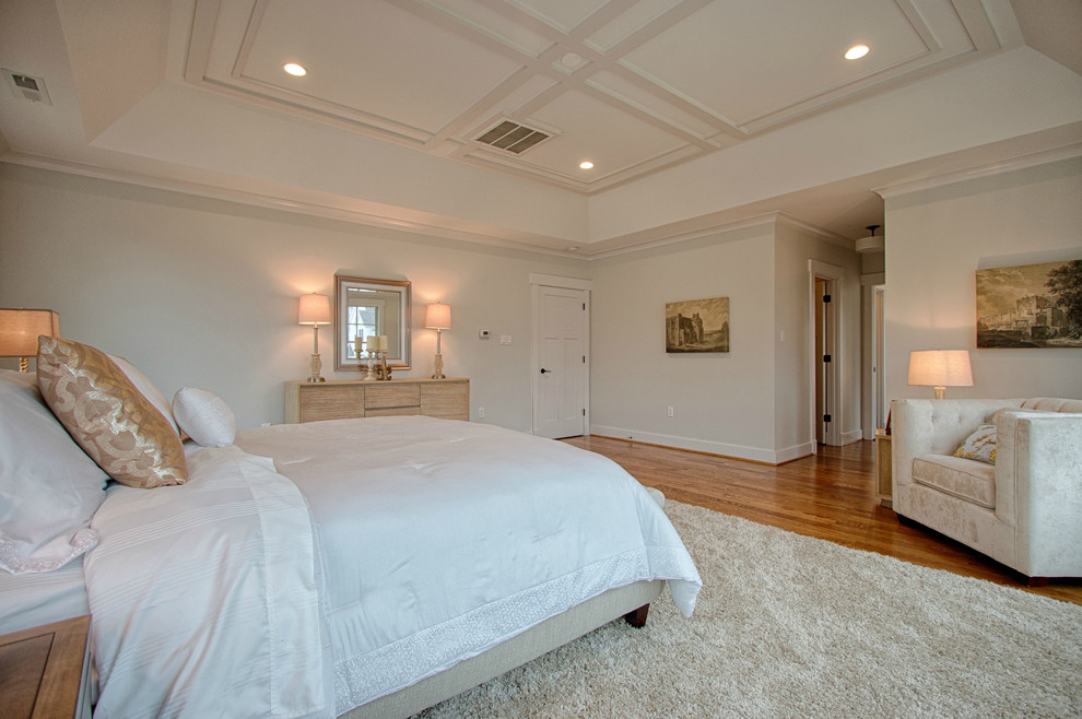 Design ideas for a transitional bedroom in DC Metro.