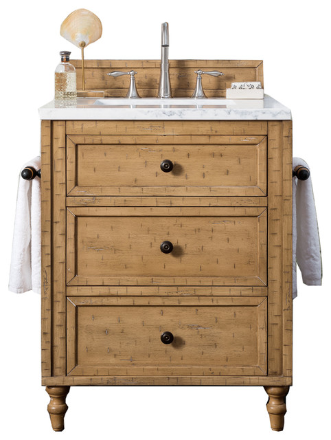 Copper Cove 26 Single Vanity Driftwood Patina Base Cabinet Only