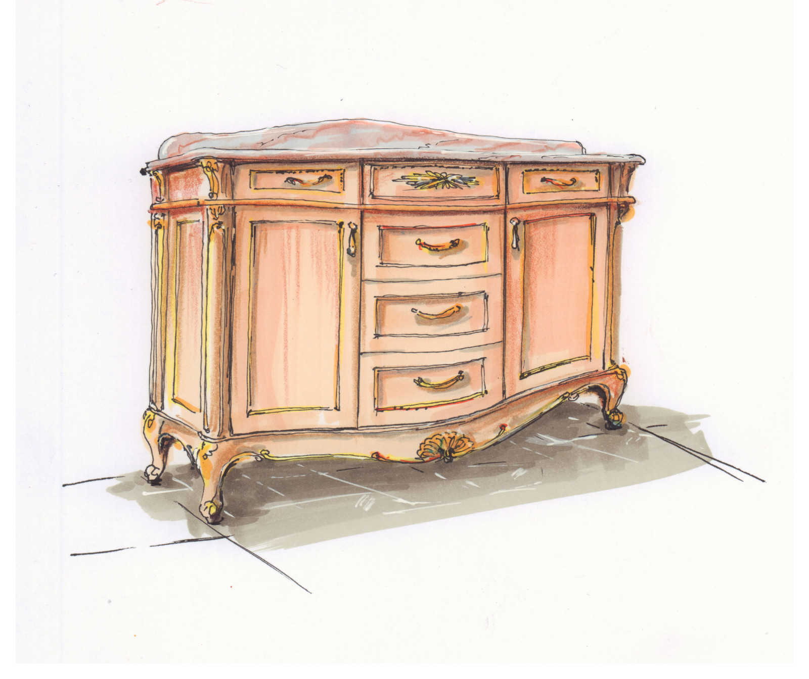 комод в прихожую - артобъект