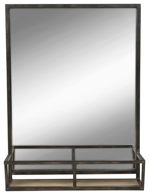 Wall Mirror With Shelf jackson mirror and shelf, black - modern - wall mirrors -uniek Wall Mirror With Shelf jackson mirror and shelf, black - modern - wall mirrors -uniek