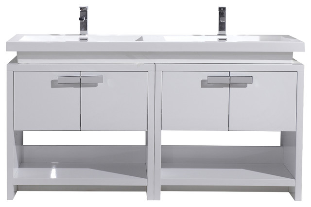 Modern Bathroom Vanities Los Angeles tona levi 63" high gloss modern bathroom vanity with cubby hole Modern Bathroom Vanities Los Angeles tona levi 63" high gloss modern bathroom vanity with cubby hole