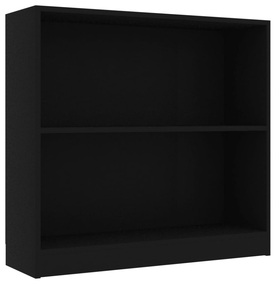 vidaXL Bookshelf Minimalist White 29.5" Chipboard Stand Side Cabinet Organizer 