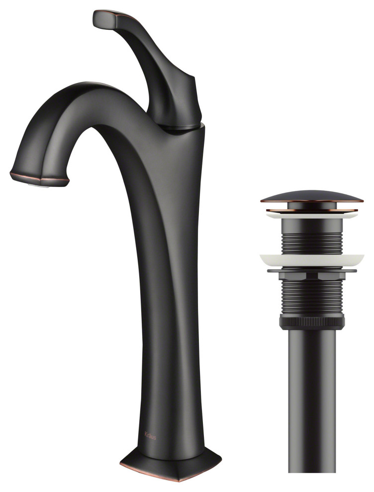 Kraus KVF-1200 Arlo 1.2 GPM Deck Mounted Bathroom Faucet - Oil Rubbed Bronze