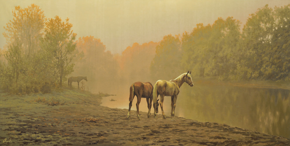 Пейзажи с лошадьми