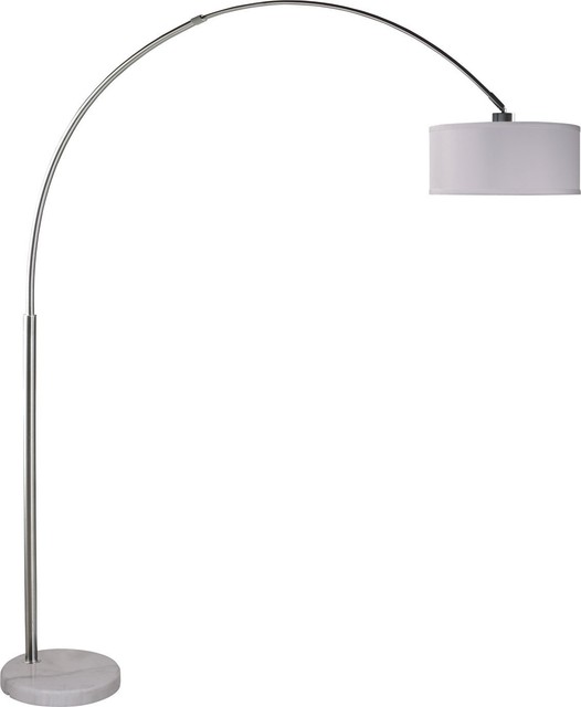Adjustable Arc Floor Lamp With Marble Base, 81" - Transitional - Floor Lamps  - by Imtinanz, LLC | Houzz