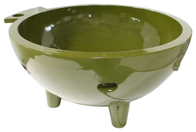 Alfi Brand Green Firehottub The Round Fire Burning Portable Outdoor Hot Bath Tub