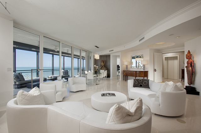 Naples Florida contemporary-living-room