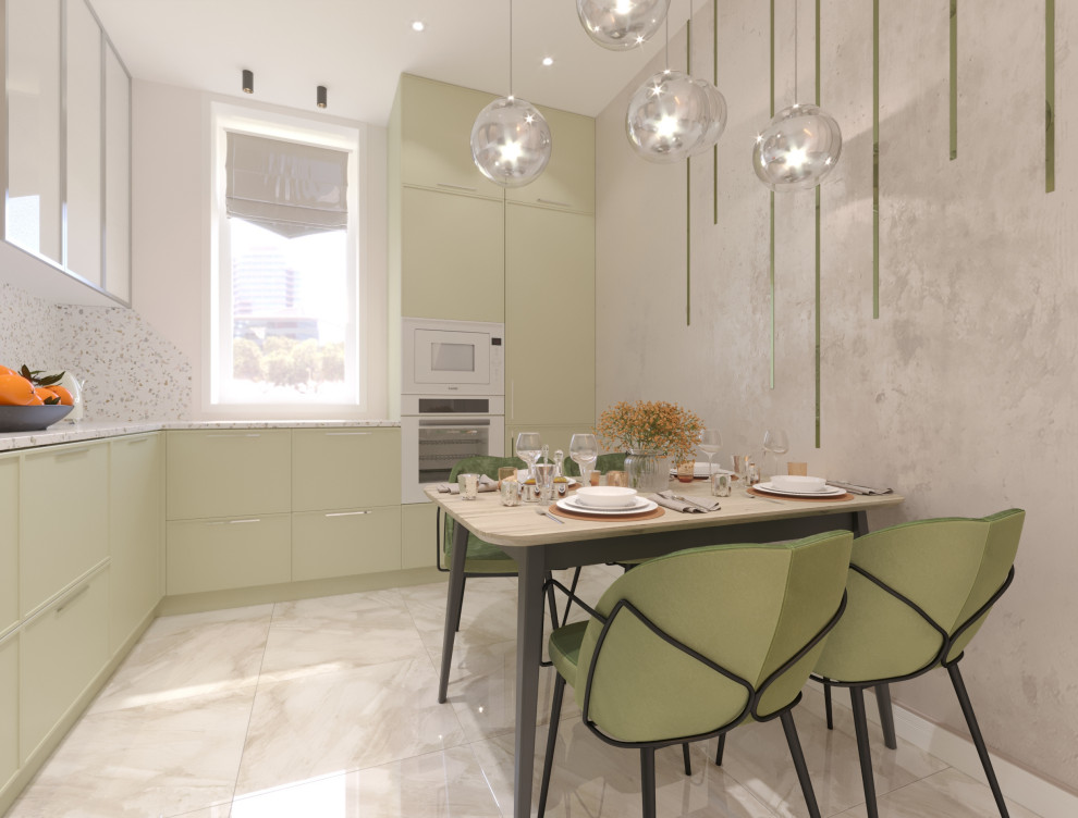 Дизайн-проект  интерьера трехкомнатной квартиры в стиле Контемпорари...