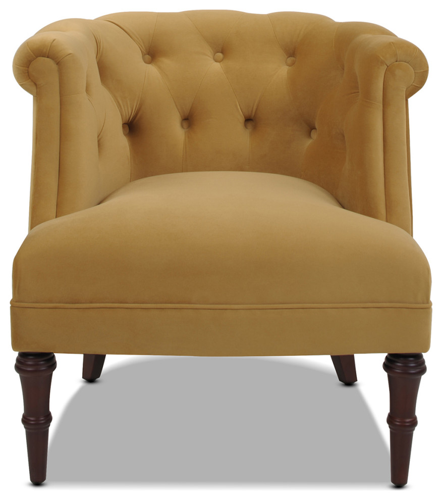 Katherine Tufted Accent Chair Eclectic Armchairs And Accent Chairs