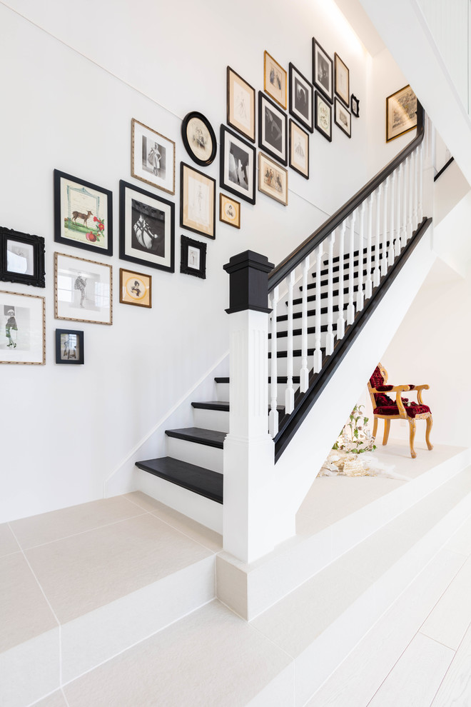 Inspiration for a traditional straight staircase in Other.