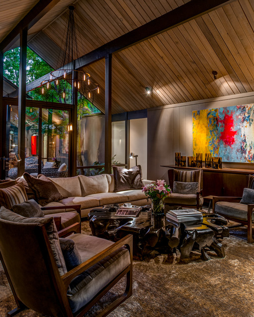 Los Altos Eichler Remodel modern-wohnzimmer