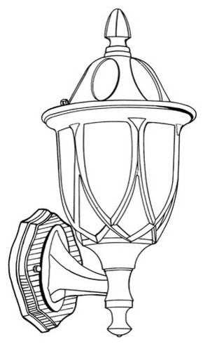 Designers Fountain 2869-AG 1 Light 11" Cast Aluminum Wall Lantern from the Capel